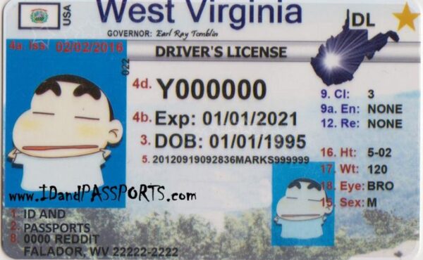 West Virginia Drivers License