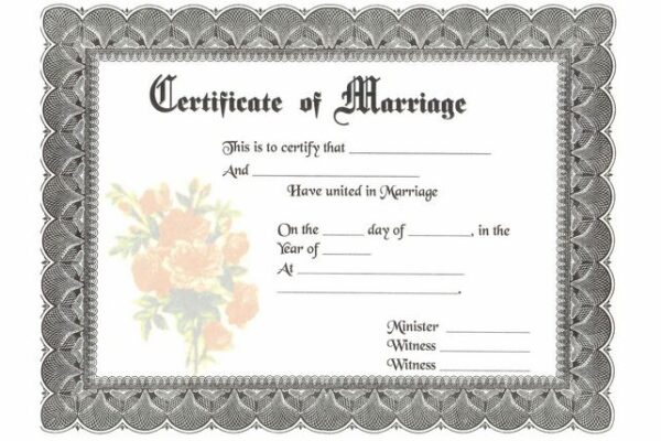 Buy Marriage Certificates