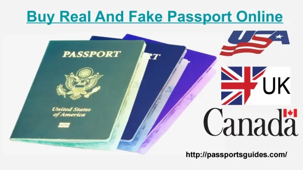 Buy Real and Fake documents online