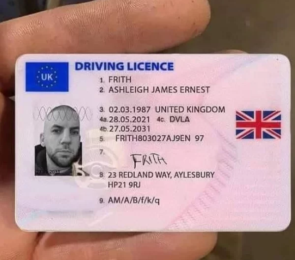 Fake UK driver's License